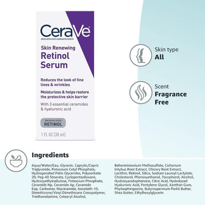 CeraVe Skin Renewing Retinol Serum|30ml|